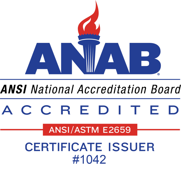 ANAB Logo with ID link to ANAB Accreditations